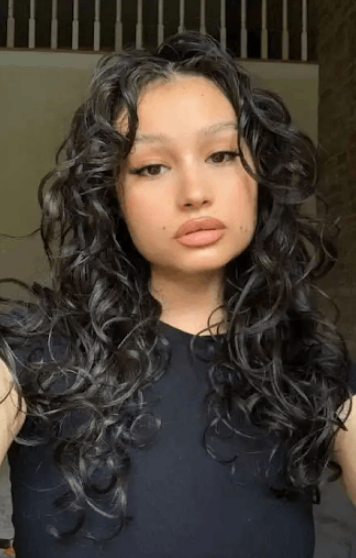 Curly Butterfly Cut for Extra Bounce
